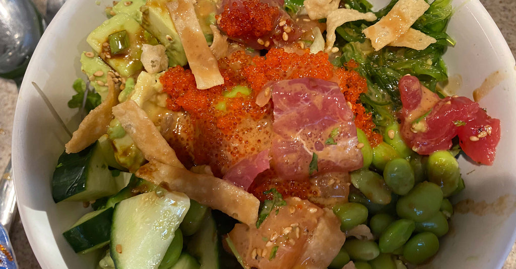 Ahi Tuna Poke Bowl Recipe with Spicy Salmon